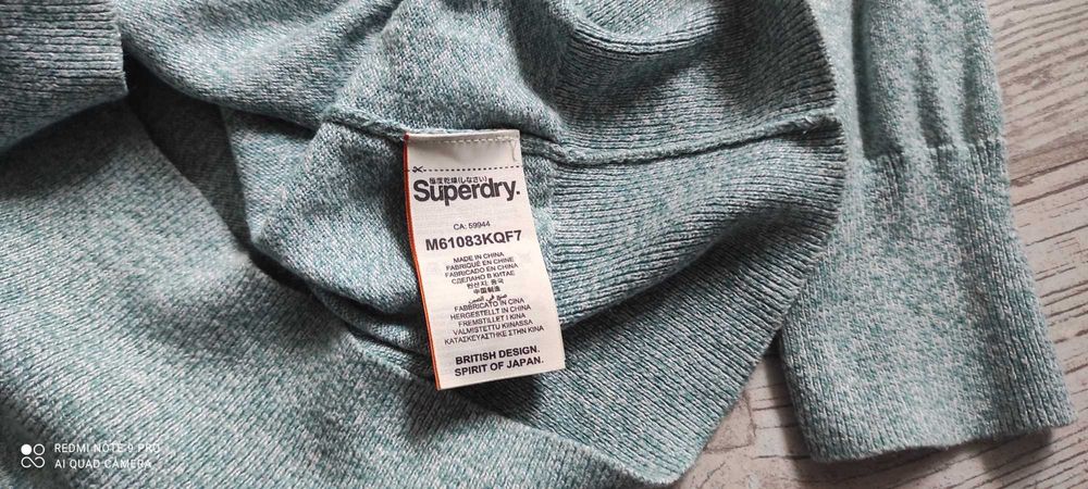SUPERDRY Sweter Kaszmir Logowany Premium 54