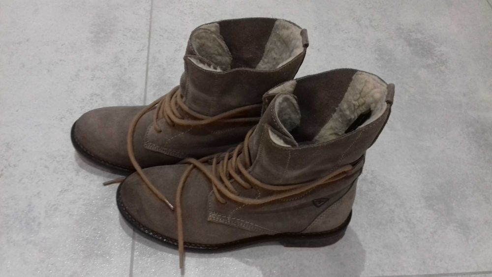 Zimowe skórzane botki PRIMA MODA roz.36