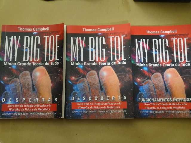 My Big Toe - Minha Grande Teoria de Tudo  de Thomas Campbell - 3 Volumes - 1ª Edição