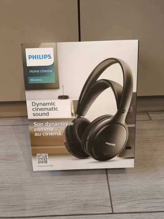Słuchawki philips Home Cinema SHC5200 bezprzewodowe HiFi czarne
