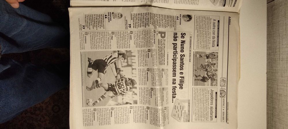 Jornal a Bola, 6 de Maio 2002 (Sporting campeão)