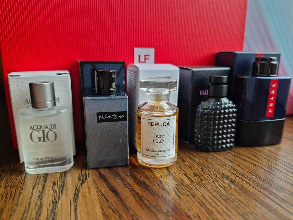 Maison Margiela Replica, Armani, YSL Y, Jazz Club, Valentino, Prada