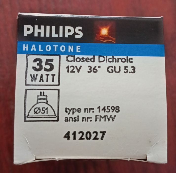 11szt halogen GU 5.3 12V 35W Philips