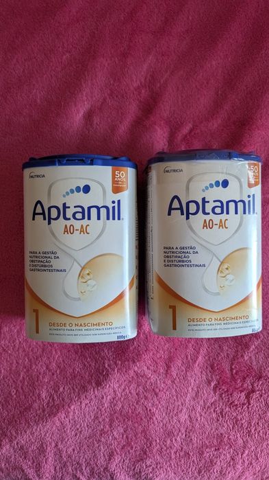 2 latas de fórmula infantil aptamil AO AC