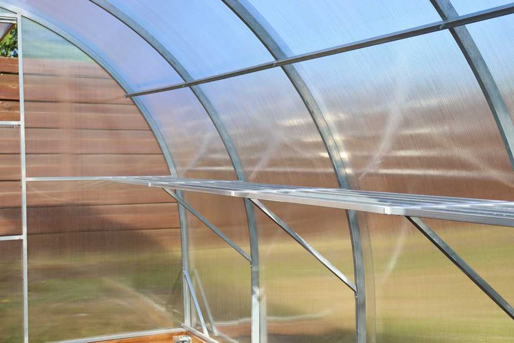 Теплиця "Дніпро" 3х2х6м. (40х20мм.)  з сотовим полікарбонатом! АКЦІЯ