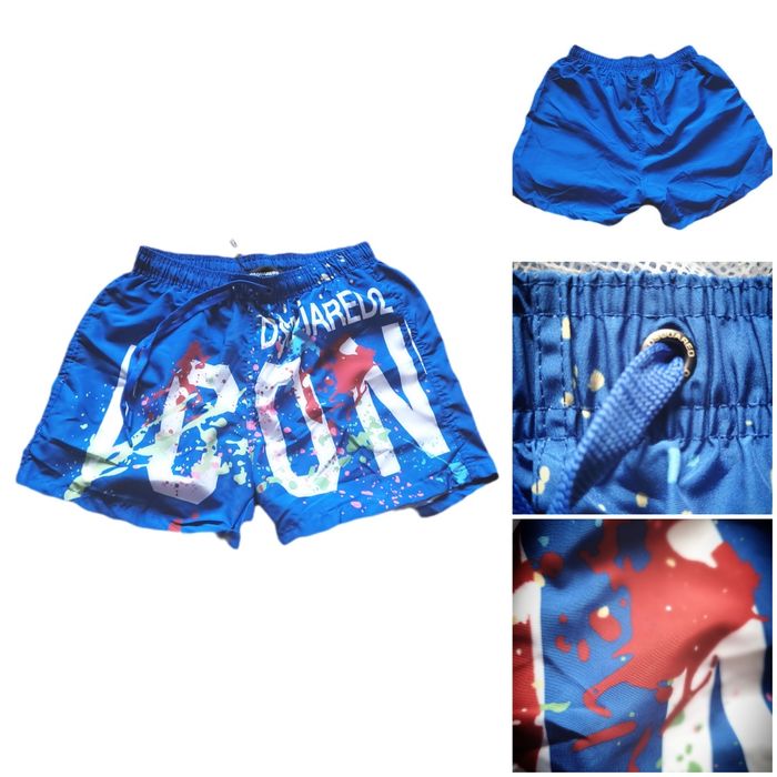 Dsquared2 Spodenki Kąpielowe DSQ2  Icon  niebieskie