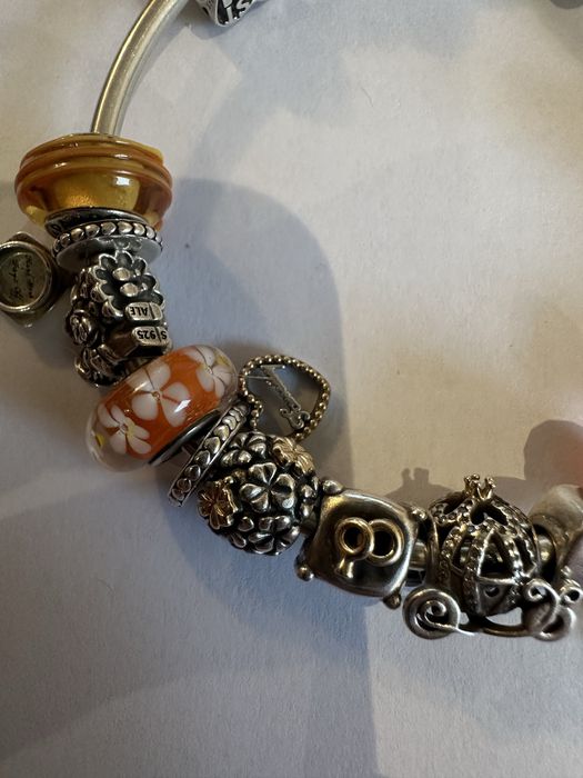 Pandora bransoletka, charmsy, tt, lancuszek