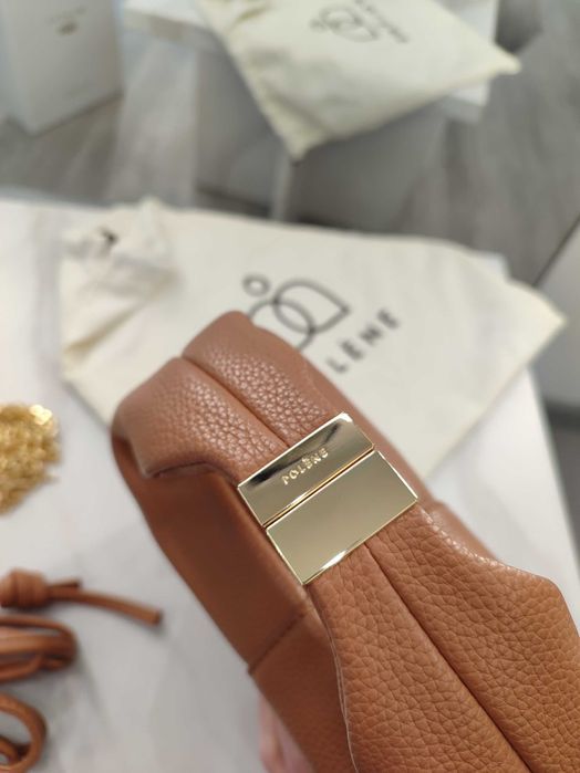 Сумка Polene Beri Textured Leather Camel