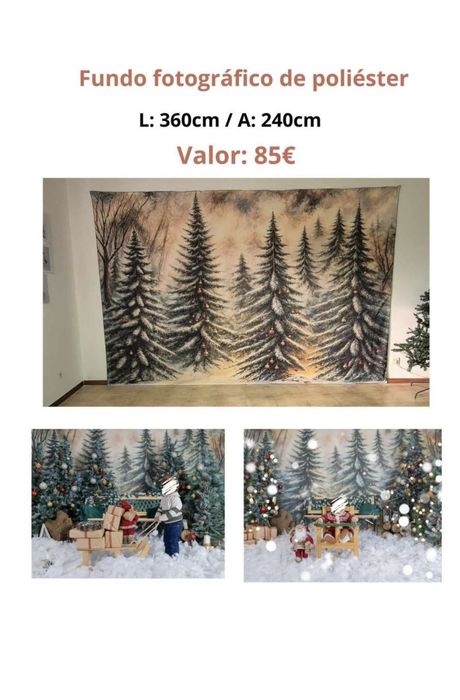 Fundo fotográfico (Cenário de natal) Fotografia