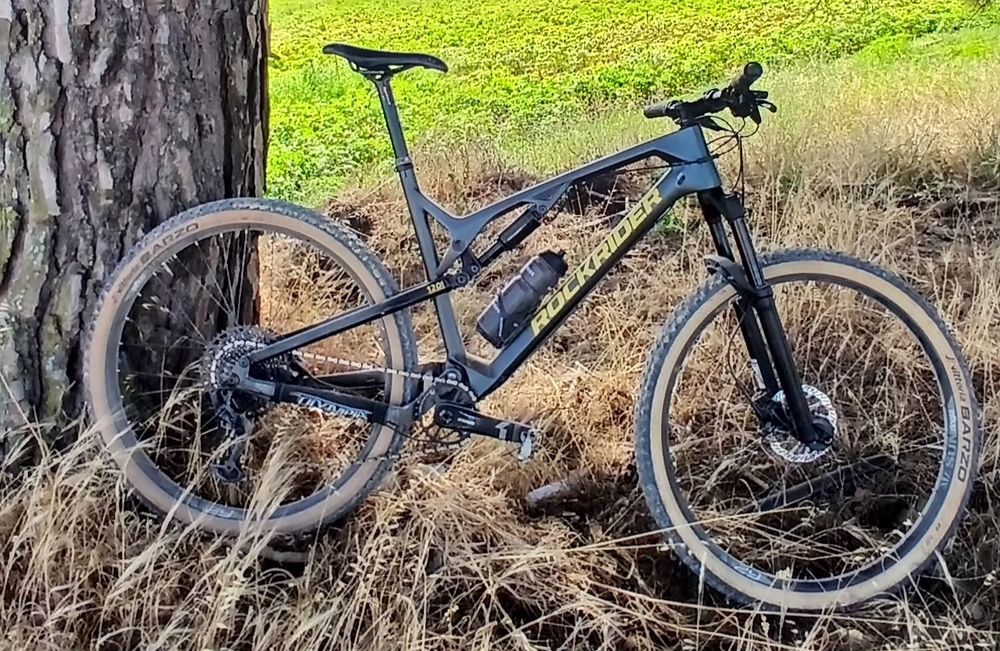 Bicicleta de Btt Carbono Rockrider Xc500S, Tamanho :XL, Sram Gx 12v, 120mm curso Suspensões Manitou