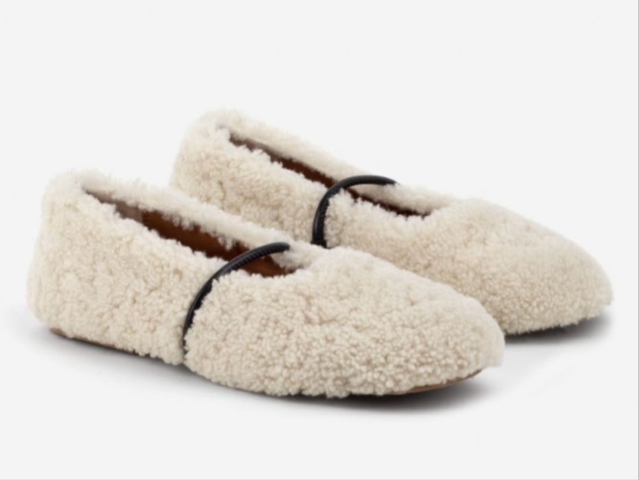 Балетки з хутру Kashorovska