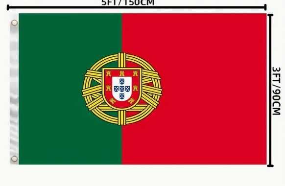 Bandeira Portugal Grande 150cm x 90cm Novo
