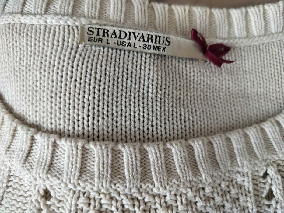 Sweter damski L bawełna oddychający Stradivarius bluzka sweterkowa 40