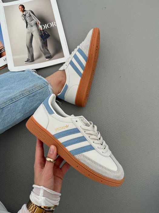 !SALE! Жіночі Adidas Handball Spezial Beige Blue 36 37 38 39 40 41