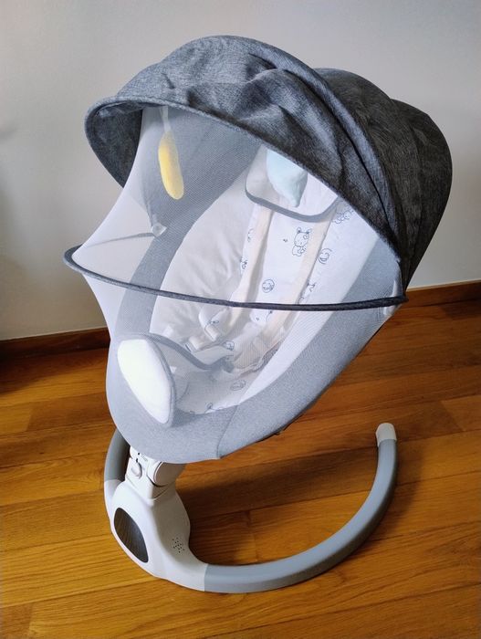 Espreguiçadeira para bebés com balanço automático