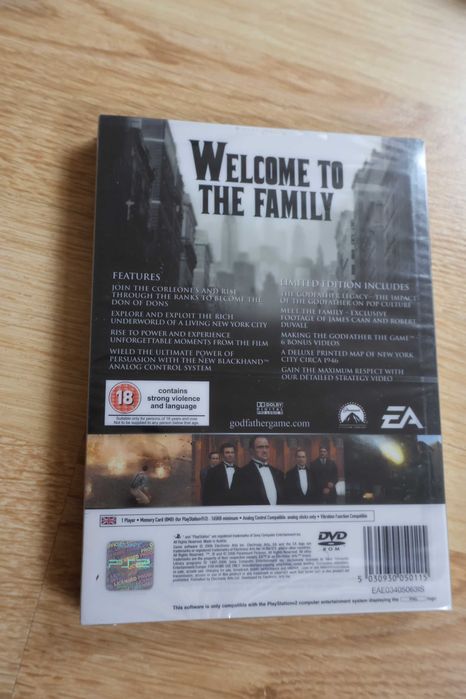 The Godfather Limited Edition PS2 Nowy w folii! ANG Coffin BOX Trumna