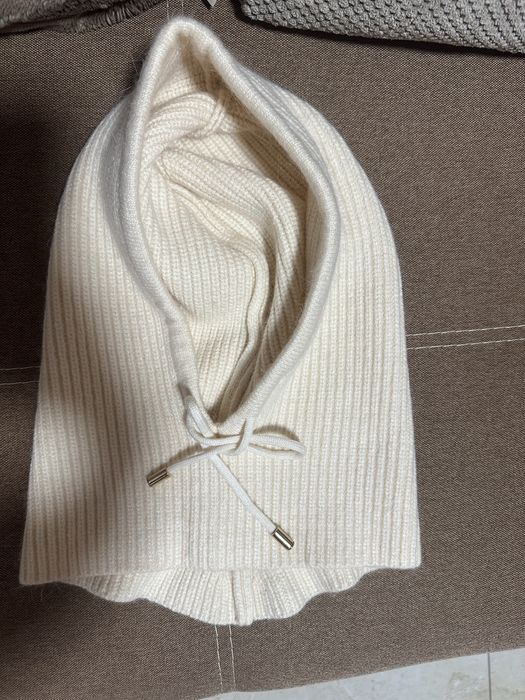 Капор ангора теплий айворі капор теплый ангора айвори