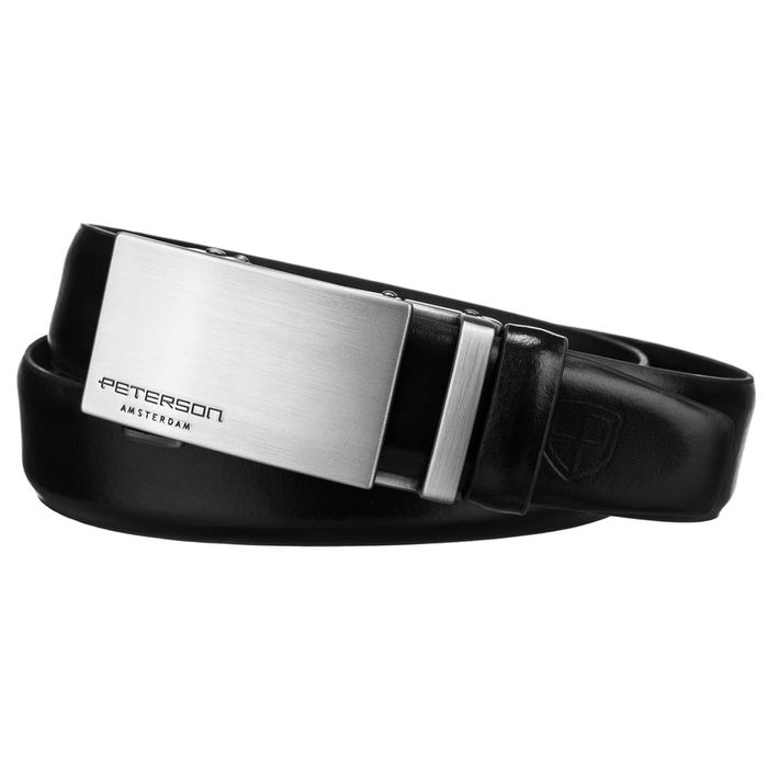 elegancki pasek męski z klamrą automatyczną - peterson 85