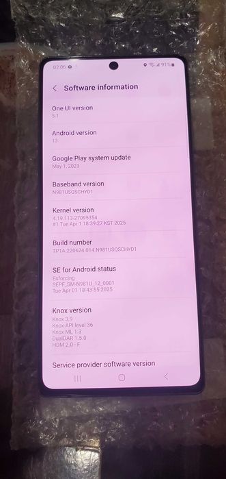 Samsung Note 20 5G, 6.7" 8/128Gb, середнє вигорання екрану