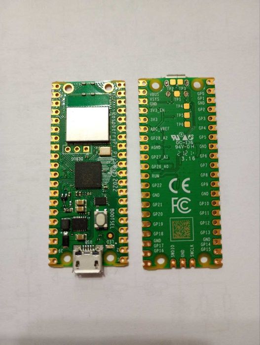 Микроконтроллер Raspberry Pi Pico W + платы расширения (RS232, RS485)