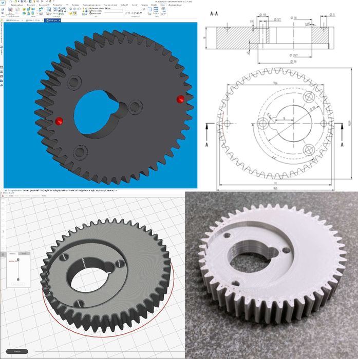Projektowanie CAD, skanowanie 3d, inżynieria odwrotna, druk 3d