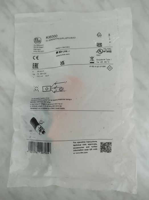 Ємнісний датчик IFM Electronic KI6000