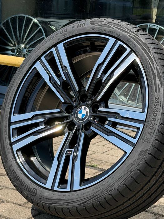 Nowe koła 20 cali BMW serii 5 i5 G60 G61 G68 6 G32 czarno srebrne ramienne