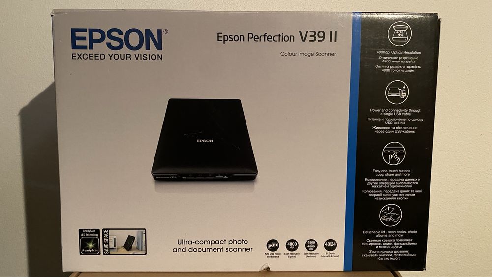 Scanner Epson Perfection V39 II – 4800 dpi – Como Novo