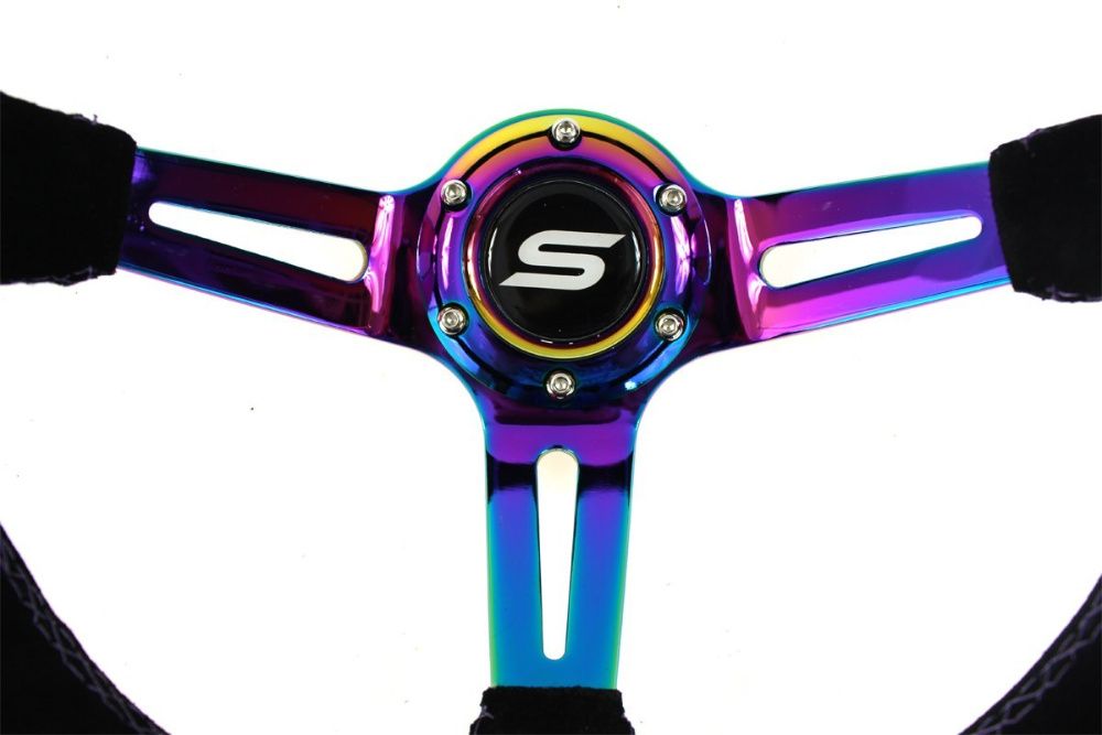 KIEROWNICA Sportowa SLIDE Zamszowa 35cm Zamsz SKÓRA NEO Kameleon Sklep