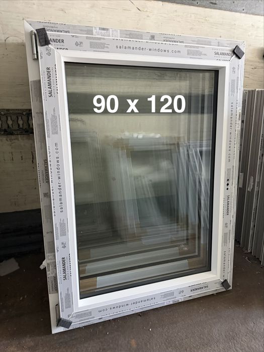 100 x 70 Okno PCV Nowe, SALAMANDER BE82, kolor naturalny dąb i inne!