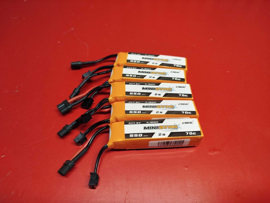 Baterias Drone CNHL LIPO LiHV MiniStar HV 550mAh 7.6V 2S 70C XT30