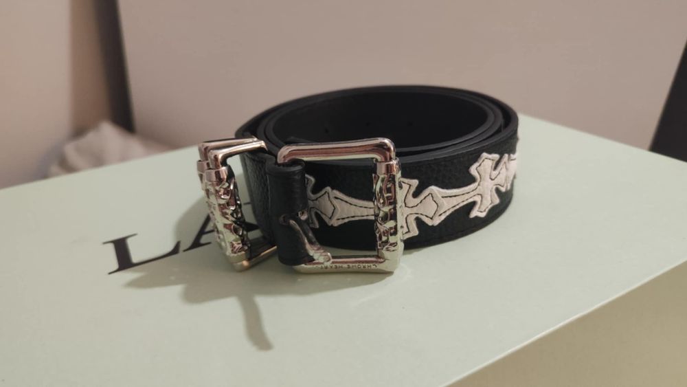 Czarny pasek chrome hearts