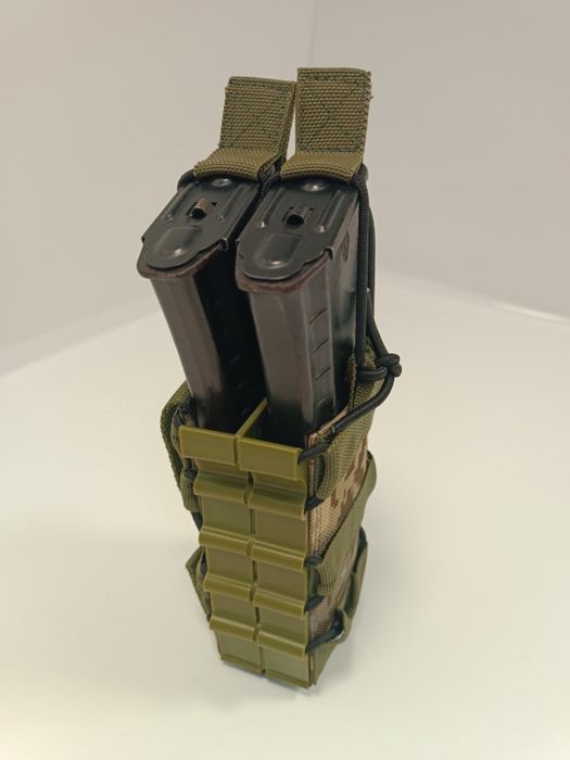 Підсумок під 2 магазина АК з пластиком піксель мультикам олива хакі