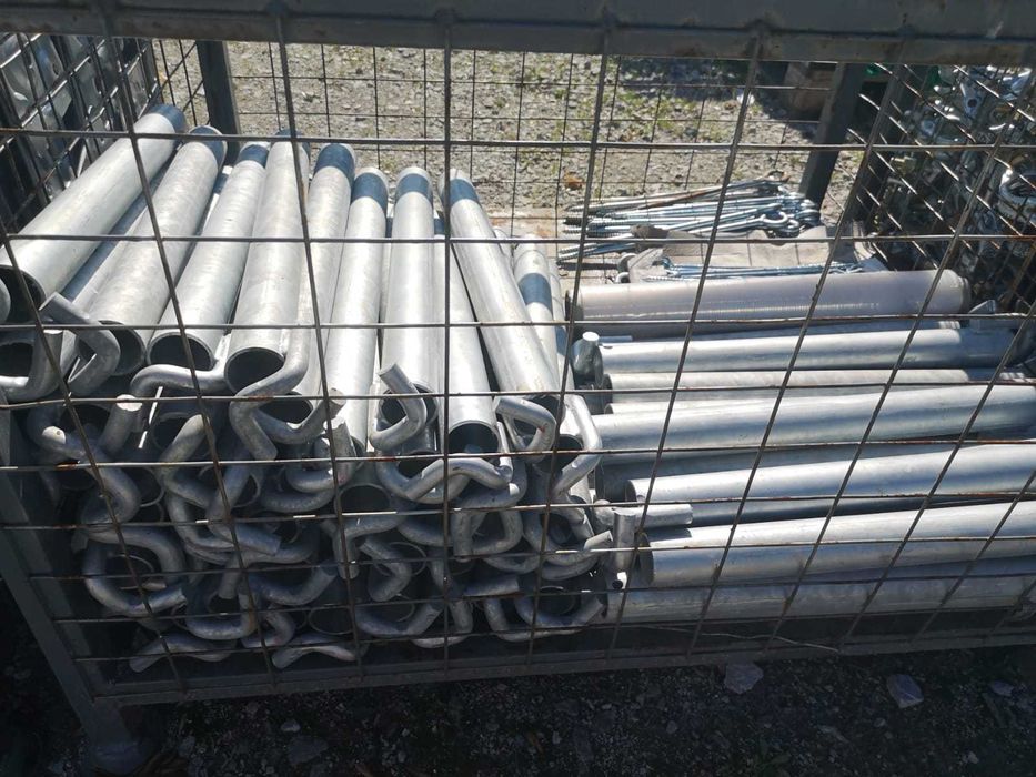 Rusztowanie stalowe elewacyjne  Plettac 8,4 m wysokości x 12 m długości =100m2 nowe na piny