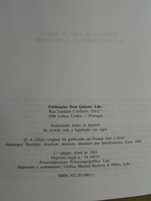 Strategor - Política Global da Empresa - 1ª Edição