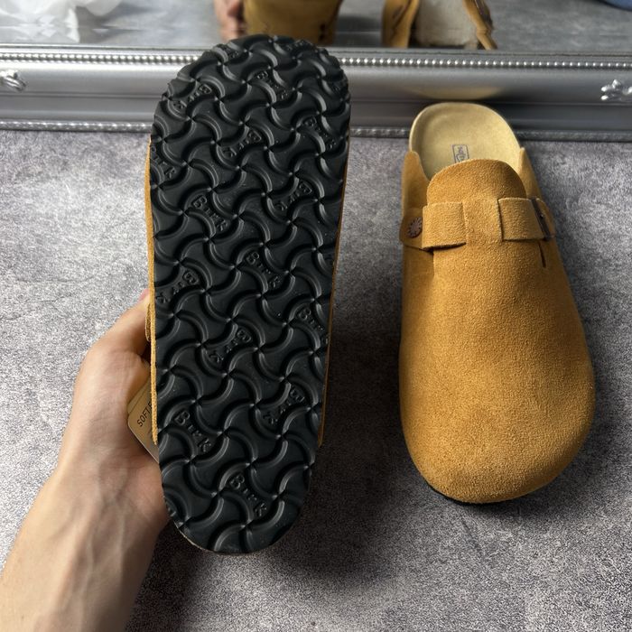 Birkenstock Стильні та зручні замшеві клоги (мюлі) в стилі Boston!
