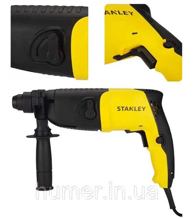 Перфоратор прямий електричний Stanley 800 Вт | SDS+ | 4600 уд/хв | 1200 об/хв