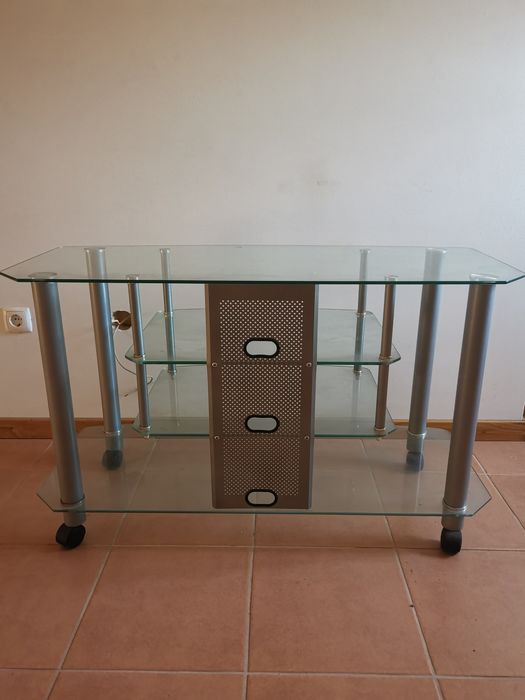 Móvel para TV em vidro