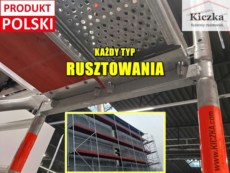 RUSZTOWANIA Do Elewacji Dociepleń RUSZTOWANIE PLETTAC ~200m2 -Nowe Nie UŻYWANE Rusztowania Elewacyjne Fasadowe Typ PLETTAC BAUMAN Rux Bosta - SPRZEDAŻ