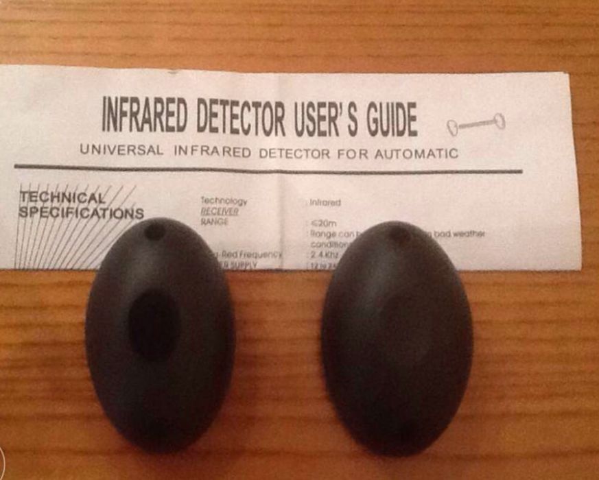 Fotocélulas para automatismos de portões de garagem (novas)