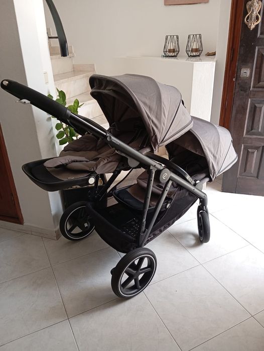 Carrinho Gémeos Cybex Gazelle S + 2 Ovinhos – Estado irrepreensível