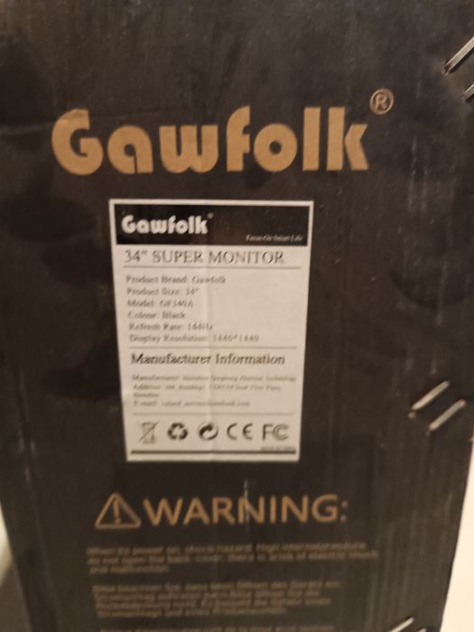 Monitor Gawfolk GF-340A 34 " 3440 x 1440 px VA S