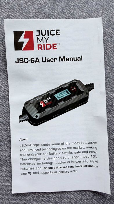 Зарядний пристрій Juice my ride 6a smart charger