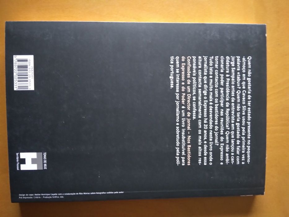 Confissões de um Director de Jornal - José António Saraiva