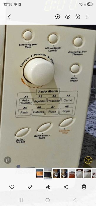 Microondas com grill e descongelação em Ótimo Estado – Pronto para Uso