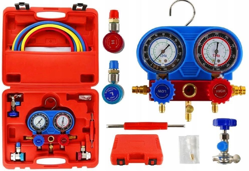 Zestaw Tester Miernik Do Napełniania Urządzeń Klimatyzacji R134A