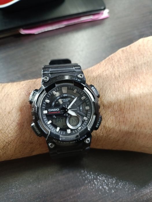 Мужские часы Casio AEQ-110, оригинал, водонепроницаемые часы, Одесса