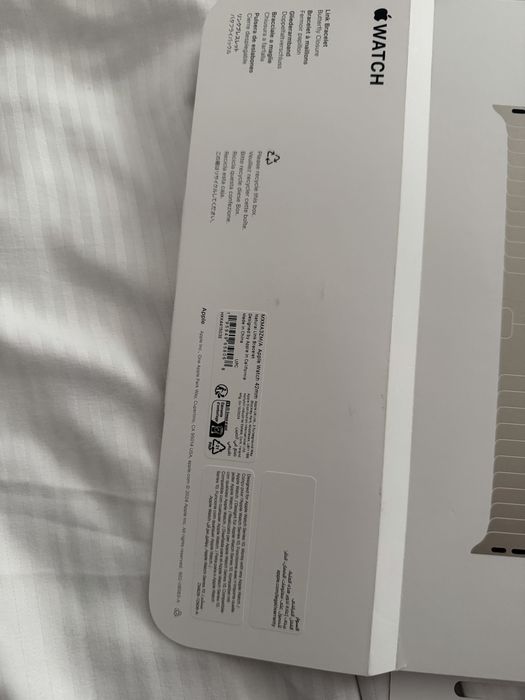 Oryginalna bransoleta panelowa do apple watch kol.naturany tytan 42 mm