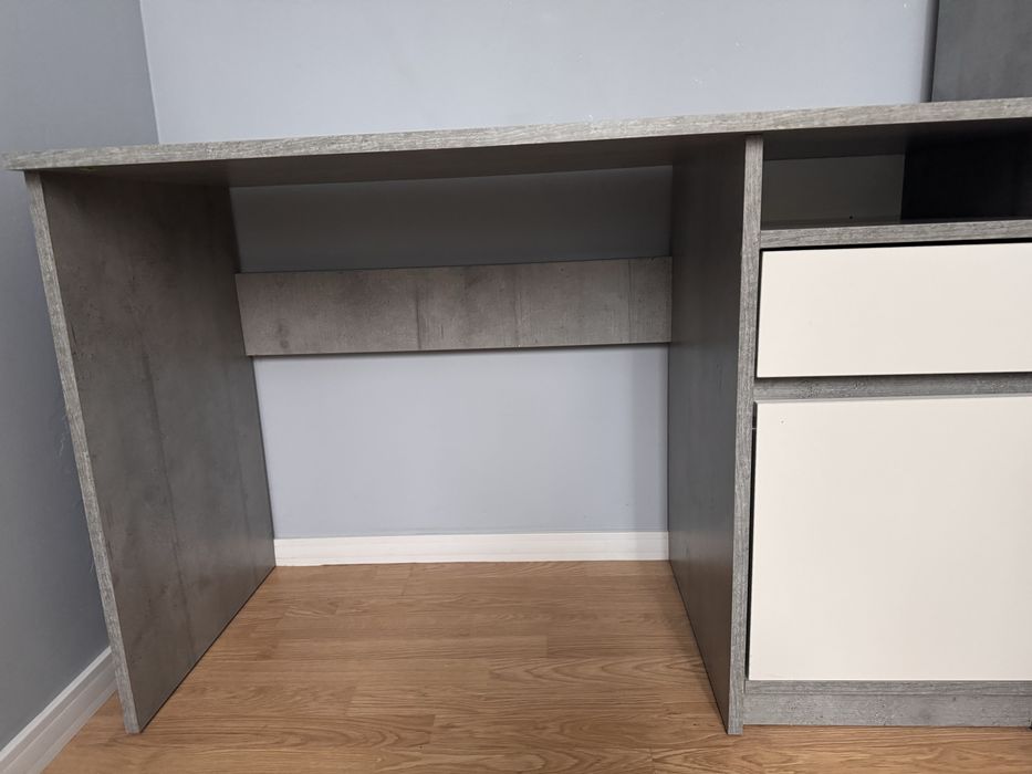Biurko biało/szare 54x120