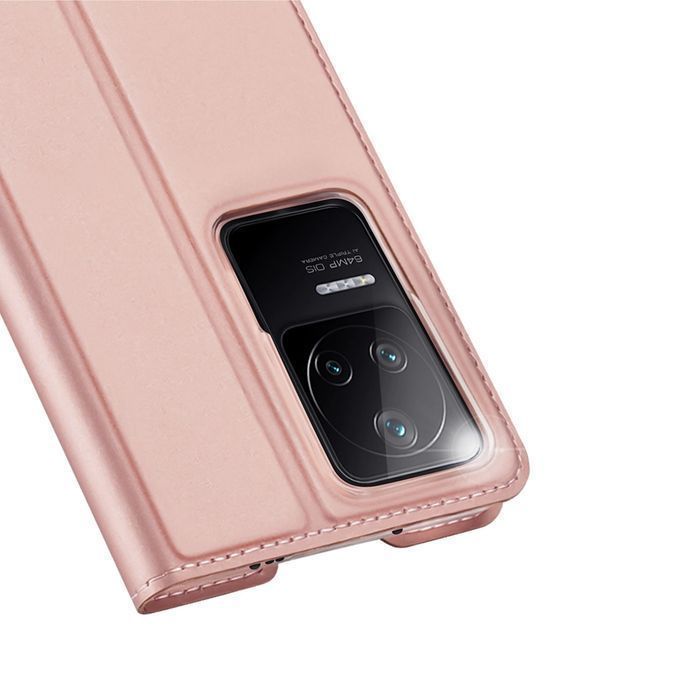 Dux Ducis Skin Pro etui pokrowiec z klapką Xiaomi Poco F4 5G różowy